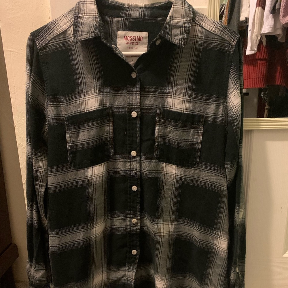 Mission supply co plaid shirt boyfriend fit